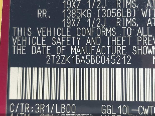2011 LEXUS RX 350 2T2ZK1BA5BC045212 Photo 8