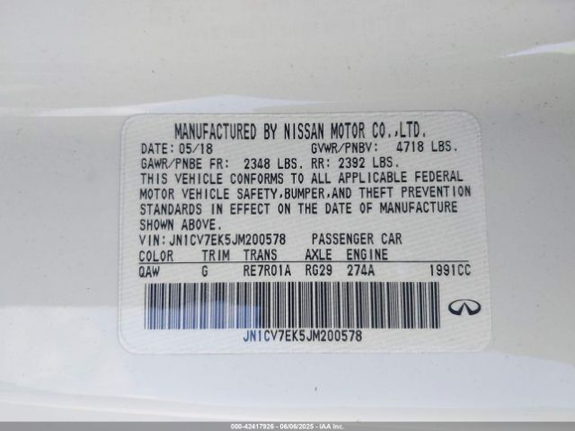 2018 INFINITI Q60 JN1CV7EK5JM200578 Photo 8