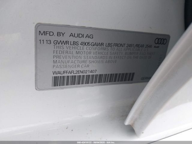 2014 AUDI A4 WAUFFAFL2EN021407 Photo 8