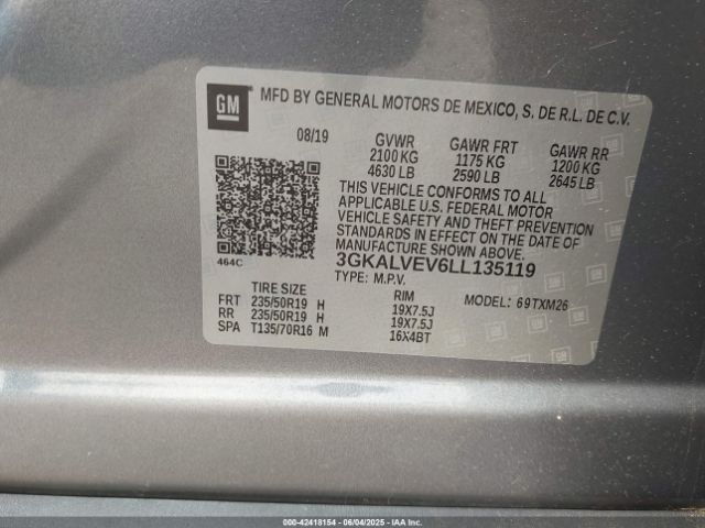 2020 GMC TERRAIN 3GKALVEV6LL135119 Photo 8