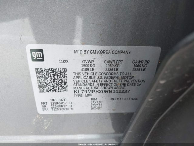 2024 CHEVROLET TRAILBLAZER KL79MPS20RB102237 Photo 8