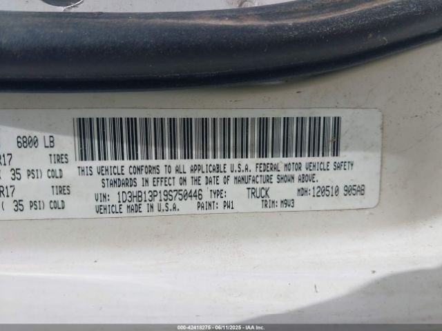 2009 DODGE RAM 1500 1D3HB13P19S750446 Photo 8