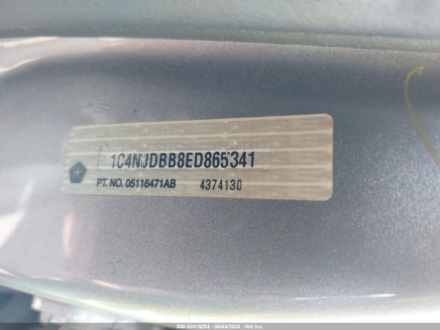 1C4NJDBB8ED865341 Jeep Compass Sport