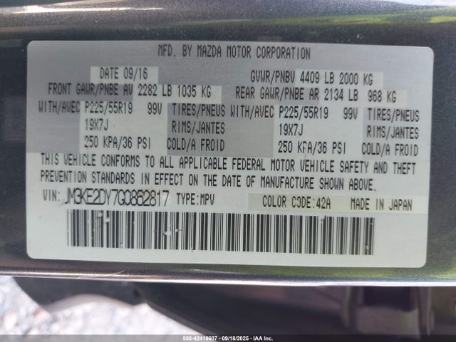 JM3KE2DY7G0862817 Mazda py