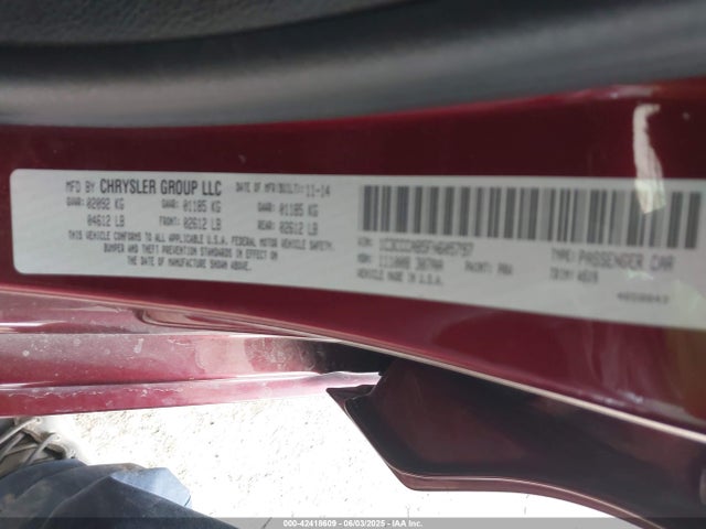 Chrysler 2015 2015 1C3CCCAB5FN605797 Image 9