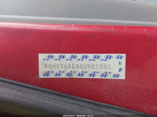 KMHCT4AE8GU981392 Hyundai ACCENT SE