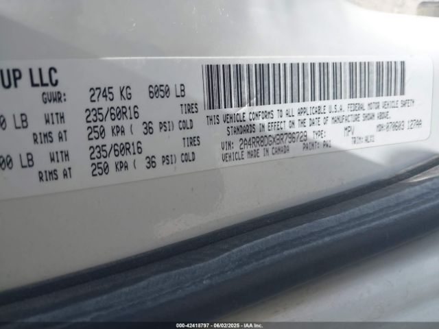 2011 CHRYSLER TOWN & COUNTRY 2A4RR8DGXBR796729 Photo 8
