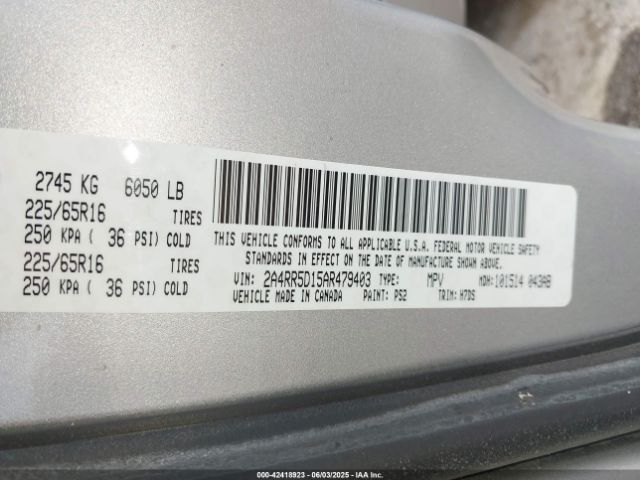 2010 CHRYSLER TOWN & COUNTRY 2A4RR5D15AR479403 Photo 8