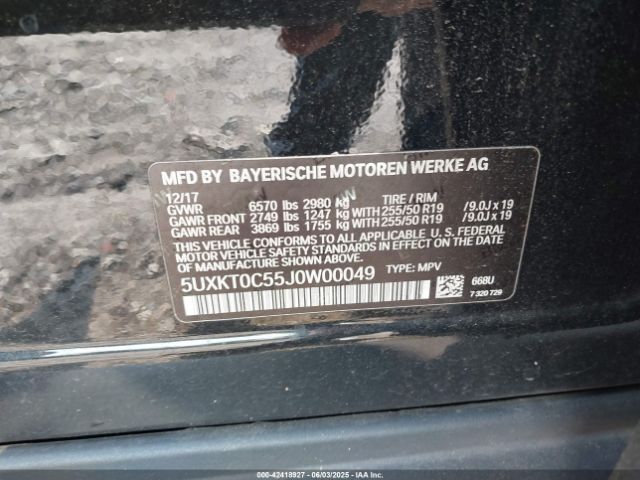 2018 BMW X5 EDRIVE 5UXKT0C55J0W00049 Photo 8