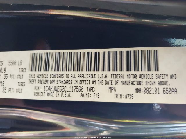 2012 JEEP WRANGLER UNLIMITED 1C4HJWEG2CL117560 Photo 8