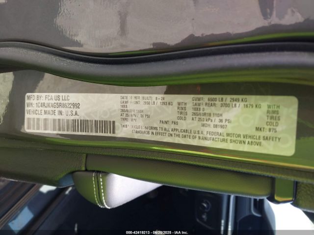2024 JEEP GRAND CHEROKEE L 1C4RJKAG5R8622992 Photo 8