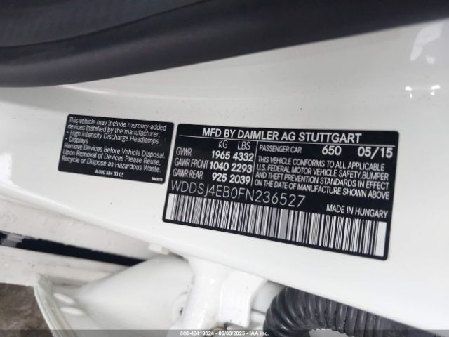2015 MERCEDES-BENZ CLA 250 WDDSJ4EB0FN236527 Photo 8