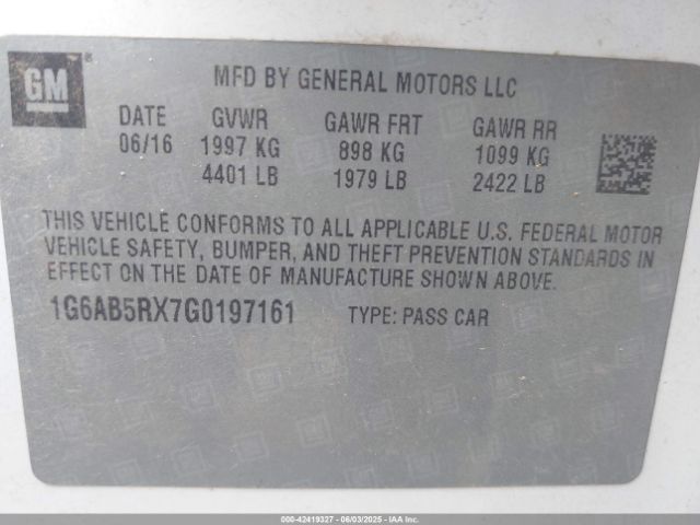 2016 CADILLAC ATS 1G6AB5RX7G0197161 Photo 8