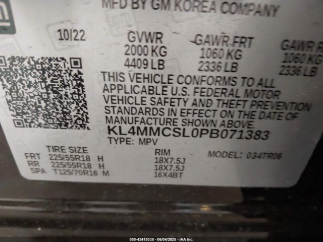 2023 BUICK ENCORE GX KL4MMCSL0PB071383 Photo 8
