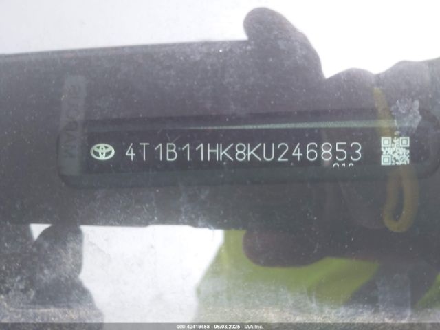 4T1B11HK8KU246853 Toyota CAMRY LE