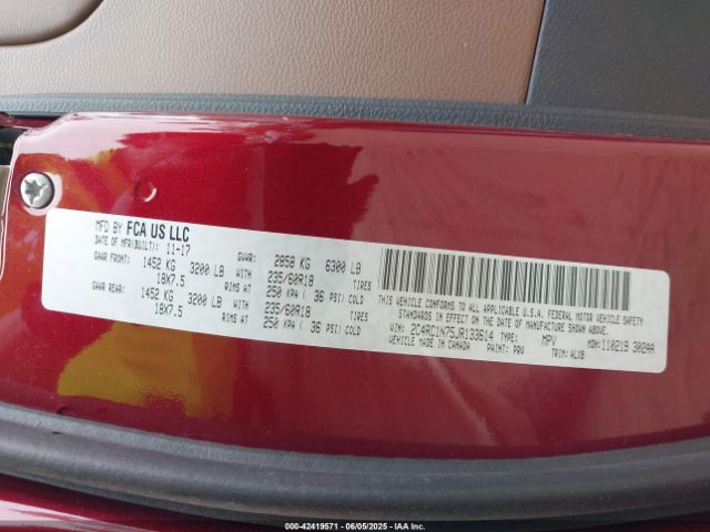 2018 CHRYSLER PACIFICA HYBRID 2C4RC1N75JR133614 Photo 8