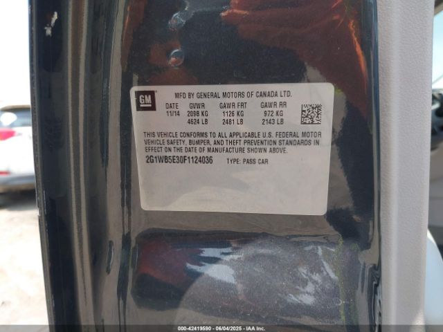 2G1WB5E30F1124036 Chevrolet Impala Limited Lt