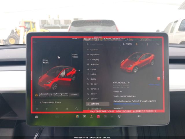 2021 TESLA MODEL Y 5YJYGDEE7MF130651 Photo 6