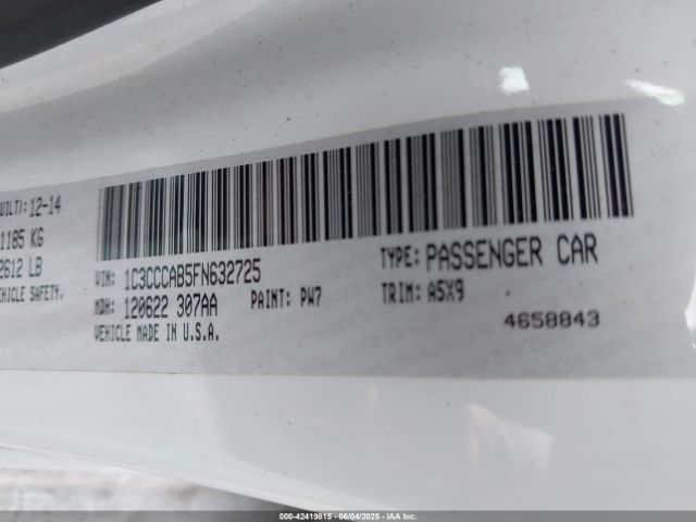 2015 CHRYSLER 200 1C3CCCAB5FN632725 Photo 8