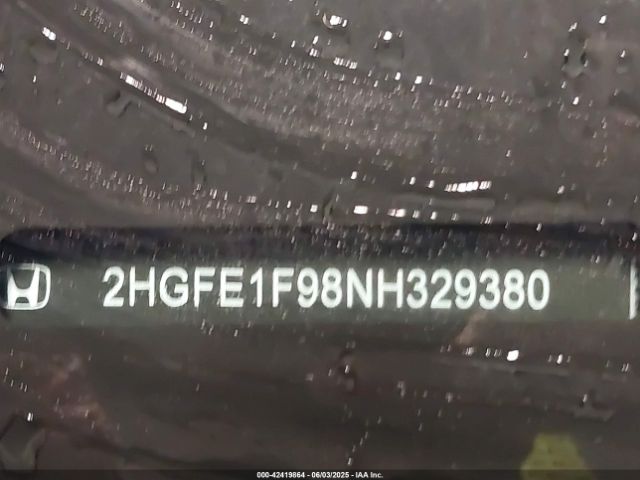 2022 HONDA CIVIC 2HGFE1F98NH329380 Photo 8