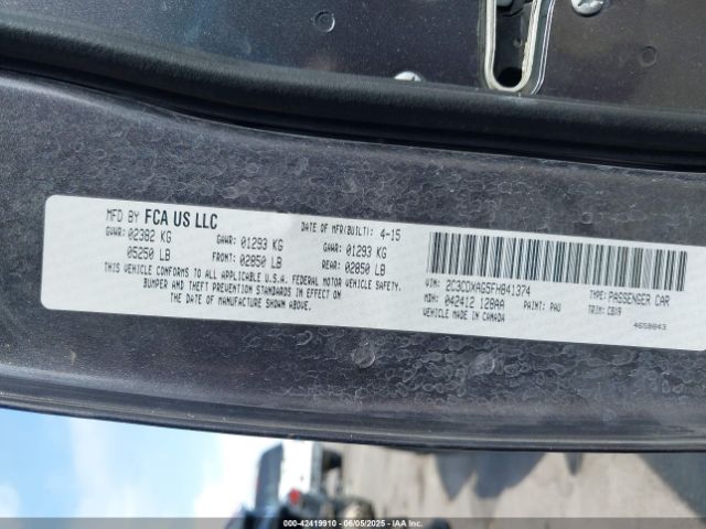 2015 DODGE CHARGER 2C3CDXAG5FH841374 Photo 8
