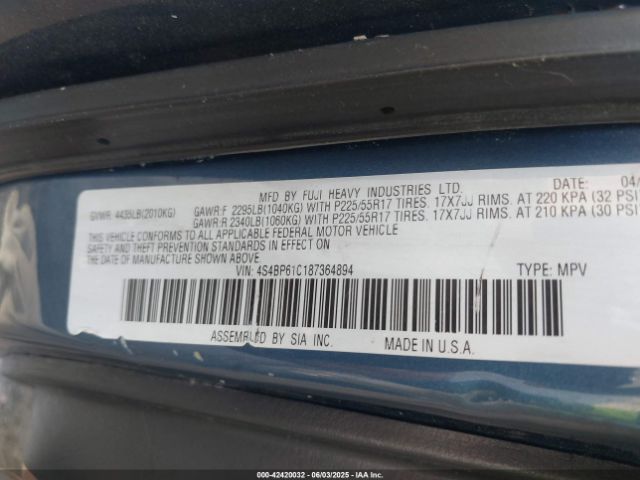 2008 SUBARU OUTBACK 4S4BP61C187364894 Photo 8