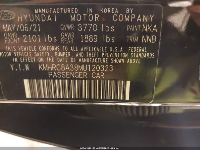 2021 HYUNDAI VENUE KMHRC8A38MU120323 Photo 8