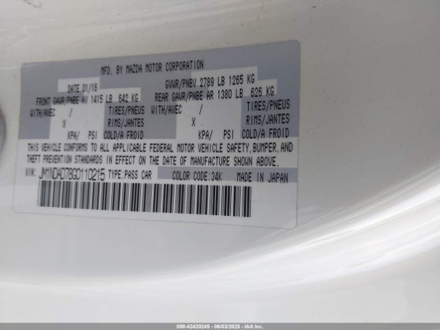 2016 MAZDA MX-5 MIATA JM1NDAD78G0110215 Photo 8