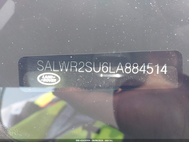 SALWR2SU6LA884514 Land Rover aj20p6