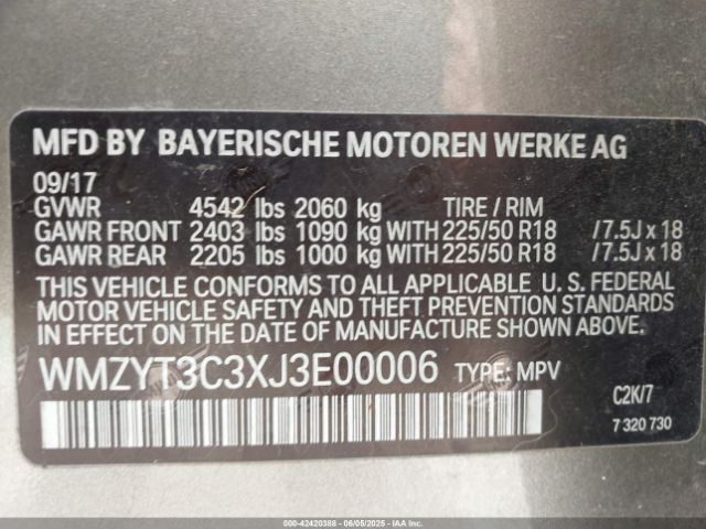 2018 MINI COUNTRYMAN WMZYT3C3XJ3E00006 Photo 8