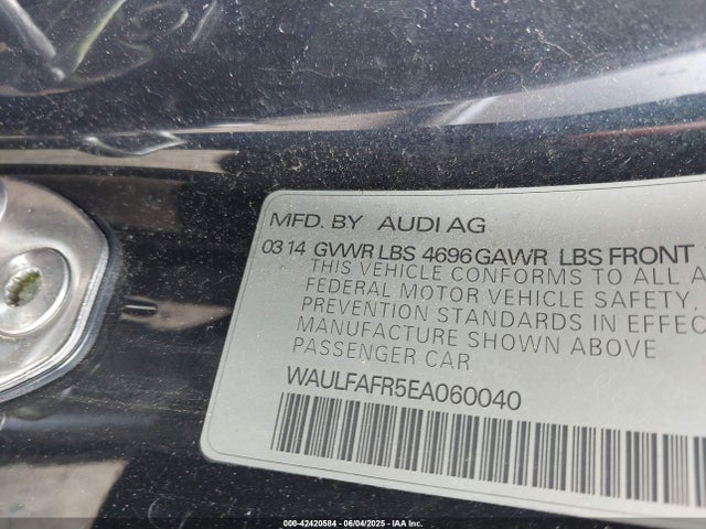 2014 AUDI A5 WAULFAFR5EA060040 Photo 8