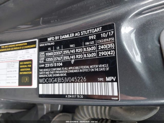 WDC0G4JB5JV045226 Mercedes-Benz GLC 300