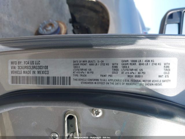 3C6UR5DL9RG303108 RAM 2500 Big Horn