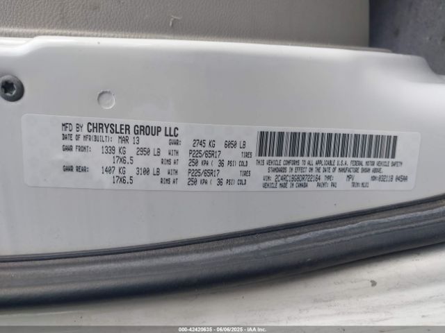 2013 CHRYSLER TOWN & COUNTRY 2C4RC1BG8DR722164 Photo 8