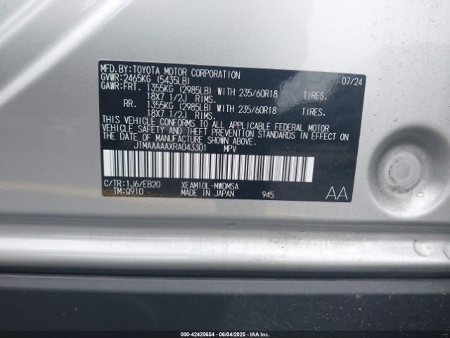 2024 TOYOTA BZ4X JTMAAAAAXRA043301 Photo 8