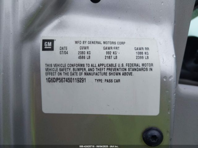 2005 CADILLAC CTS 1G6DP567450119291 Photo 8