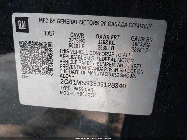 2018 CADILLAC XTS 2G61M5S35J9128340 Photo 8