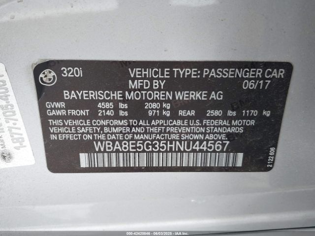 WBA8E5G35HNU44567 BMW 320i Xdrive