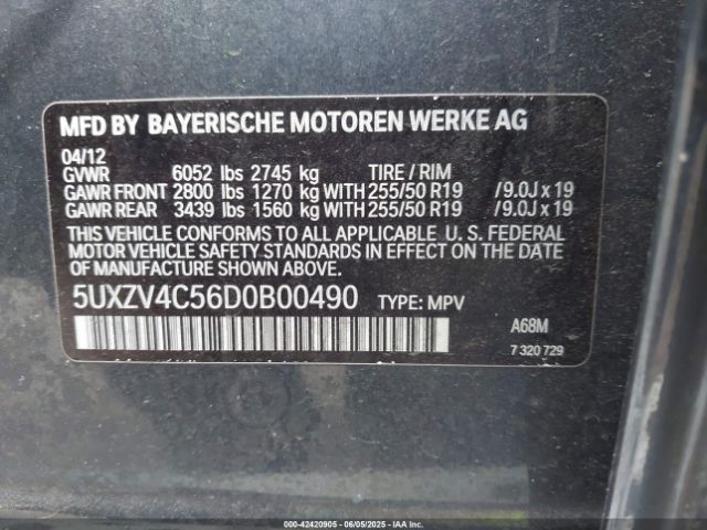 2013 BMW X5 5UXZV4C56D0B00490 Photo 8
