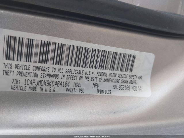 2019 JEEP CHEROKEE 1C4PJMDX9KD464104 Photo 8