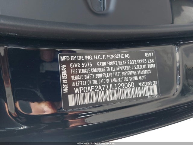 Porsche Panamera 2018 WP0AE2A77JL129060 Image 9