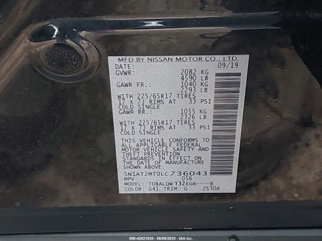 2020 NISSAN ROGUE 5N1AT2MT0LC736043 Photo 8