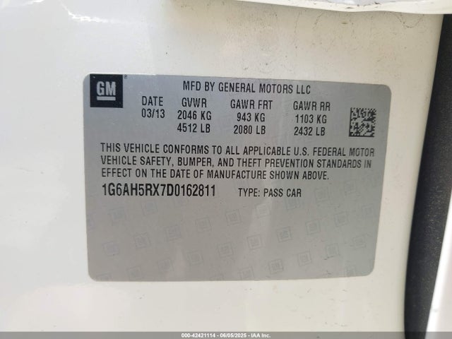 2013 CADILLAC ATS 1G6AH5RX7D0162811 Photo 8