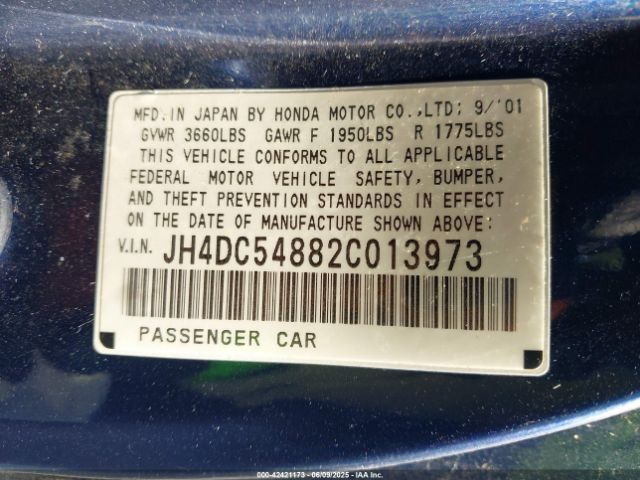 2002 ACURA RSX JH4DC54882C013973 Photo 8