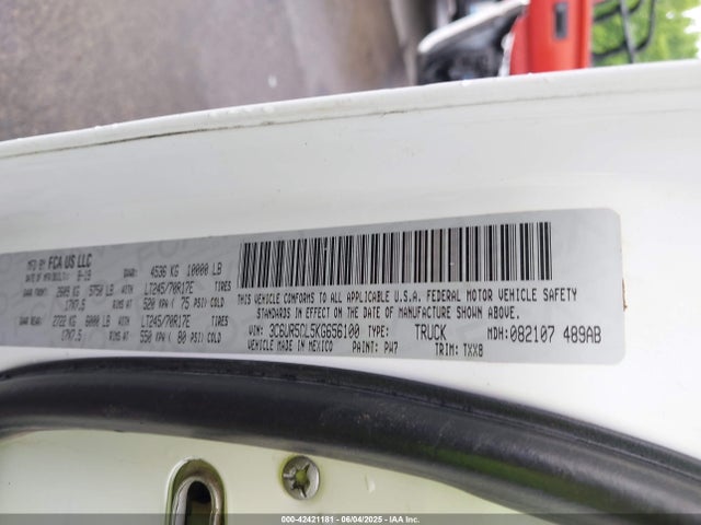 3C6UR5CL5KG656100 RAM 2019