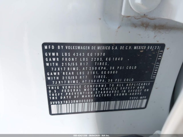 Volkswagen tsi 2024 3VV5X7B23RM005889 Image 9