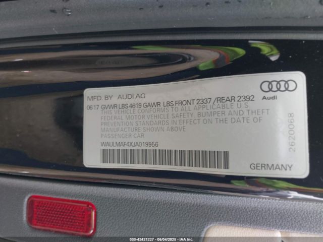WAULMAF4XJA019956 Audi A4