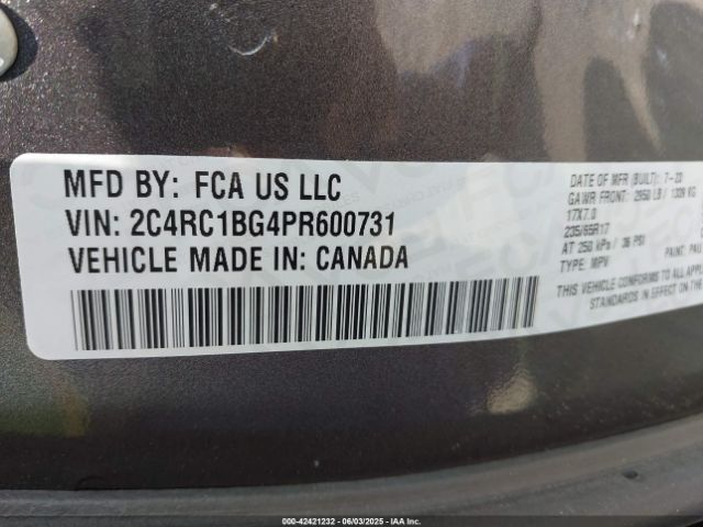2023 CHRYSLER PACIFICA 2C4RC1BG4PR600731 Photo 8