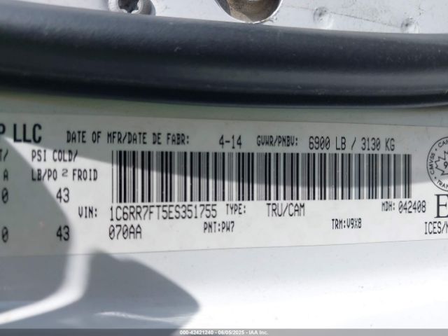 2014 RAM 1500 1C6RR7FT5ES351755 Photo 8