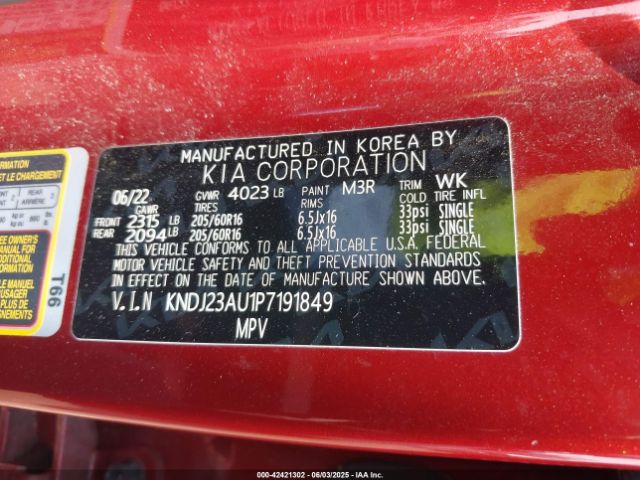 KNDJ23AU1P7191849 KIA SOUL LX